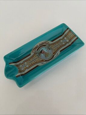 TOMMY BAHAMA Hula Paradise Mini Rec Ashtray Ceramic Cigar Ash Tray Trinket Dish